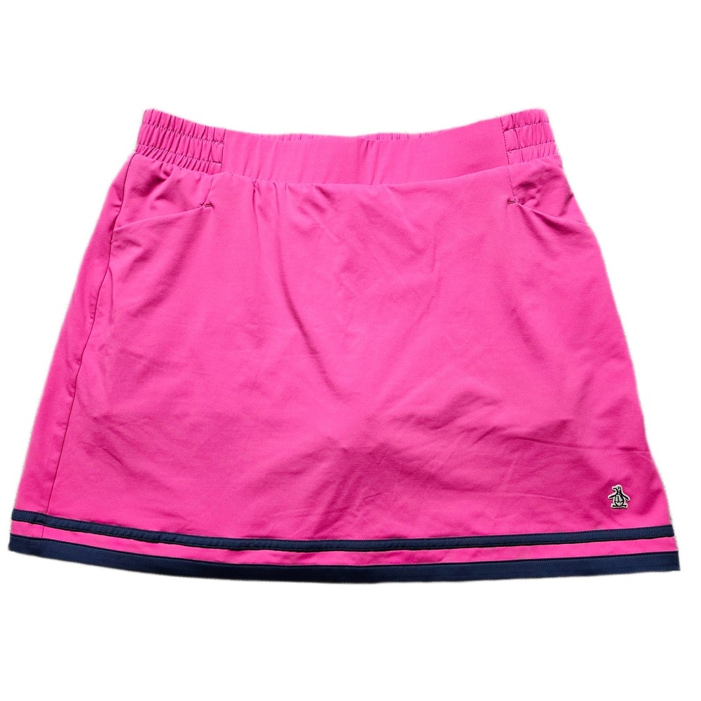 Original Penguin Essential Golf Skort Womens M Pink Elastic Waist Performance